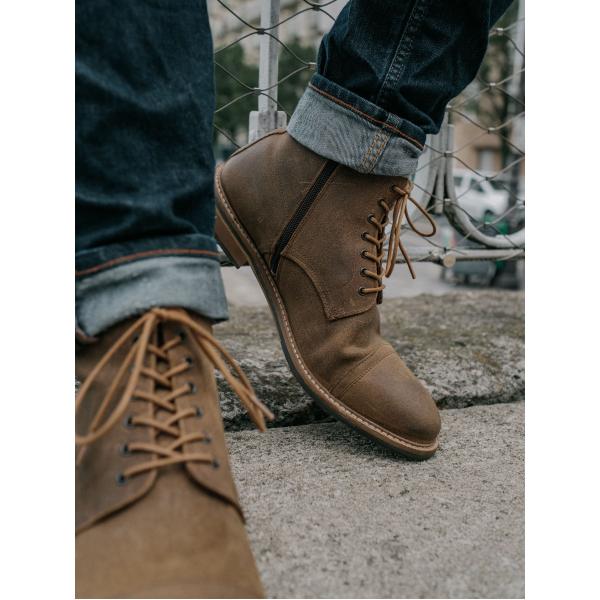 PILOT BOOTS - OIL SUEDE - COFFEE