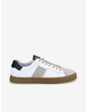 SPARK GANG - SUEDE/NAPPA - GREGE/WHITE
