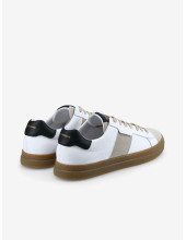 SPARK GANG - SUEDE/NAPPA - GREGE/WHITE