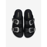 LUCIA BUCKLE W - BABY CALF - BLACK