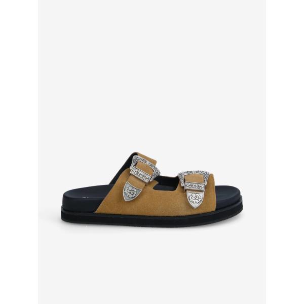 LUCIA BUCKLE W - COWSUEDE - CAMEL
