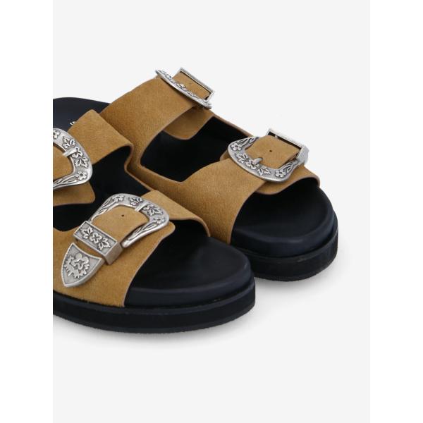 LUCIA BUCKLE W - COWSUEDE - CAMEL
