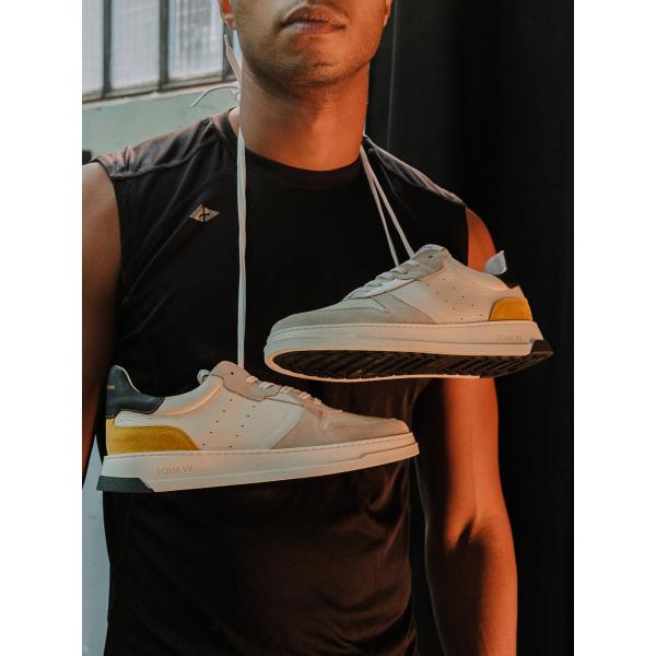 ORDER SNEAKER - SUEDE/NAPPA - GREGE/BLACK