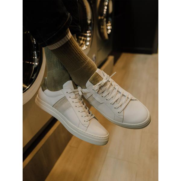 SPARK GANG - NAPPA/CHEVRON - WHITE/FORET