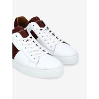 SPARK GANG - NAPPA/SUEDE - WHITE/BORDO **WM