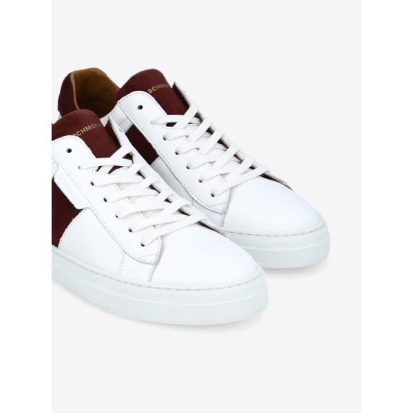 SPARK GANG - NAPPA/SUEDE - WHITE/BORDO 