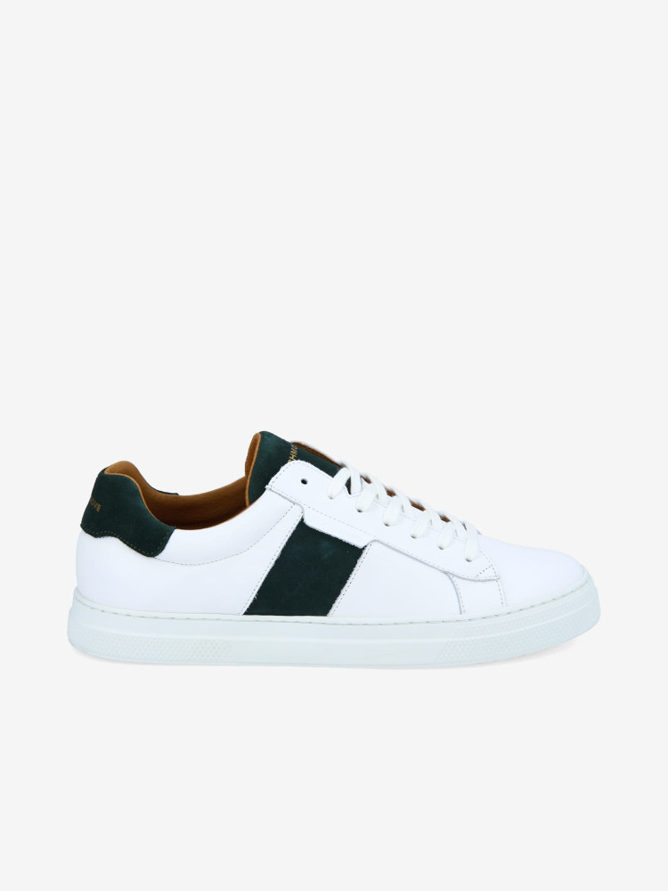 SPARK GANG - NAPPA/SUEDE - WHITE/CEDRE