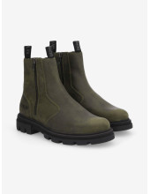 LONDON ZIP BOOTS - OIL SUEDE - OLIVE