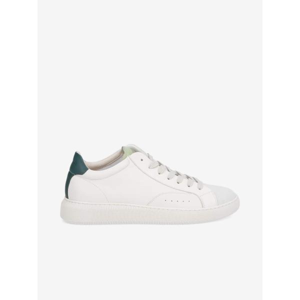 CLEAR SNEAKER - DUB./SUEDE/NAPA - OFFWHITE/GELO/GREEN