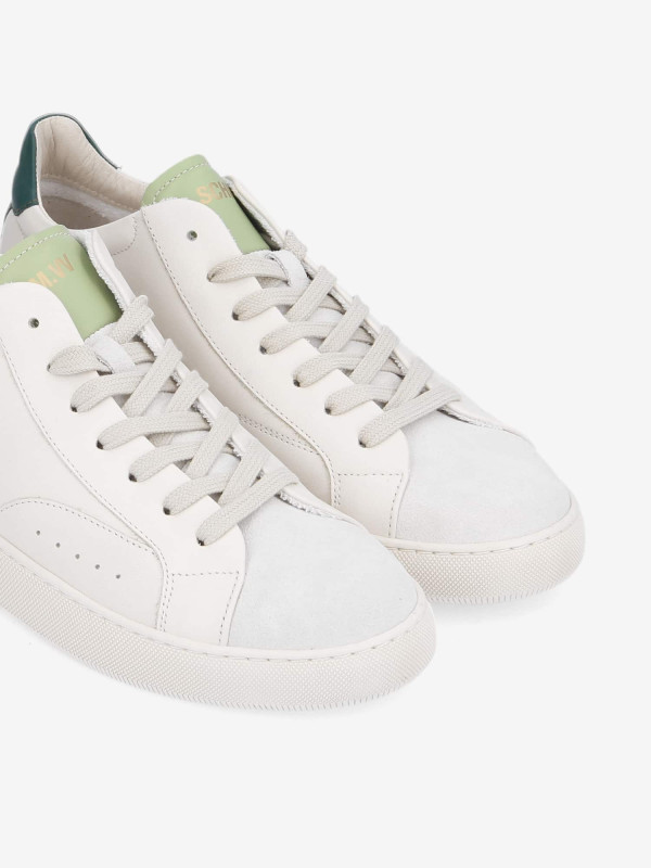 CLEAR SNEAKER - DUB./SUEDE/NAPA - OFFWHITE/GELO/GREEN