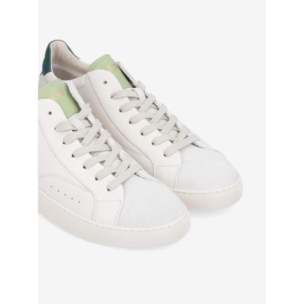CLEAR SNEAKER - DUB./SUEDE/NAPA - OFFWHITE/GELO/GREEN