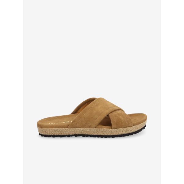 CROSS SANDALE - SUEDE - TAN