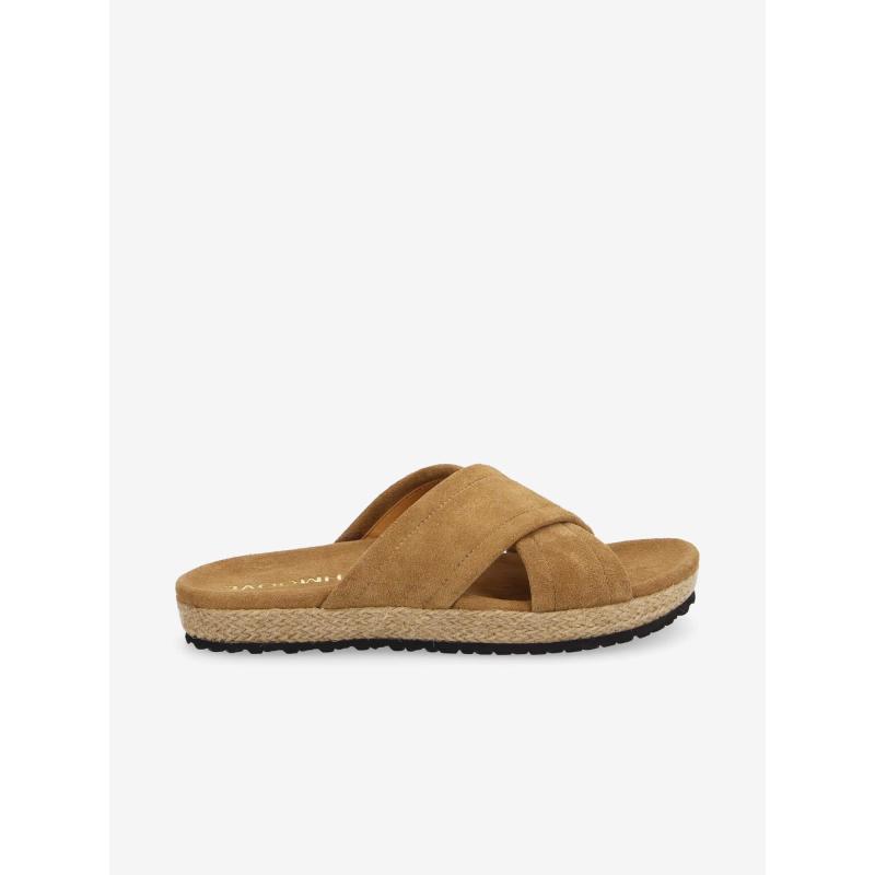 CROSS SANDALE - SUEDE - TAN