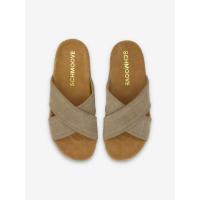 CROSS SANDALE - SUEDE - TABAC