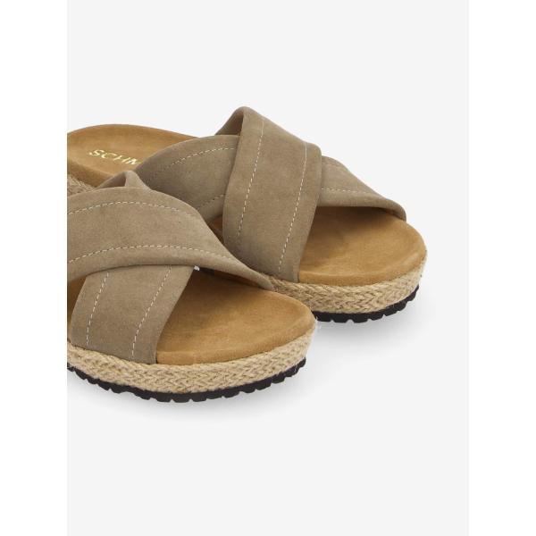 CROSS SANDALE - SUEDE - TABAC