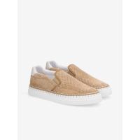 DATA SLIP ON - SUEDE PUNCH - CAPUCCINO