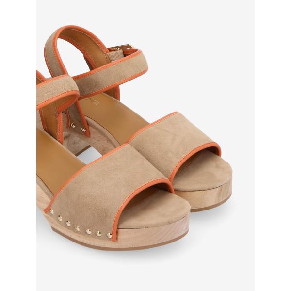 MINGO SANDALE W - KID SUEDE/HINA - OAK/SALMAN