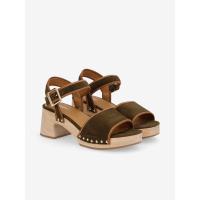 MINGO SANDALE W - KID SUEDE/HINA - OLIVE/TAN