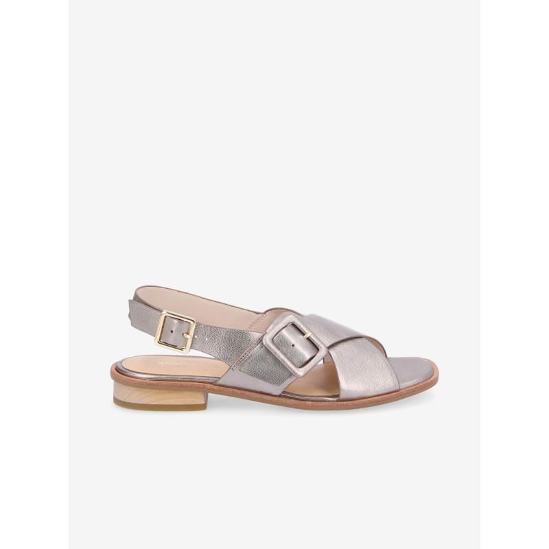 OPALE BUCKLE W - METAL GRAIN - CHAMPAGNE