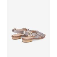 OPALE BUCKLE W - METAL GRAIN - CHAMPAGNE