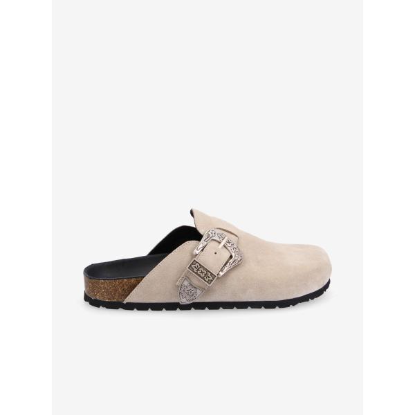 PALOMA SABOT W - COWSUEDE - NUDE