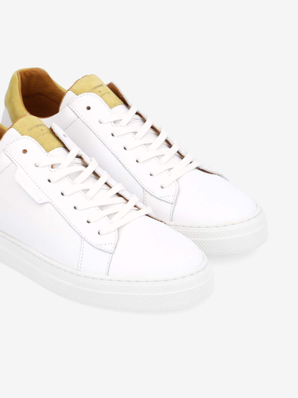 SPARK CLAY - NAPPA/SUEDE - WHITE/CHAMPAGNE