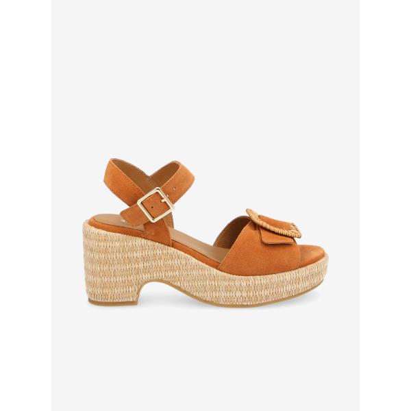 TIHANA BUCKLE W - COWSUEDE - ABRICOT