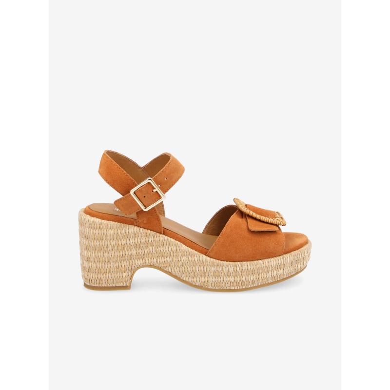 TIHANA BUCKLE W - COWSUEDE - ABRICOT