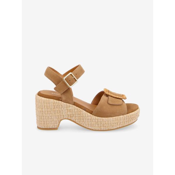 TIHANA BUCKLE W - COWSUEDE - NUTS