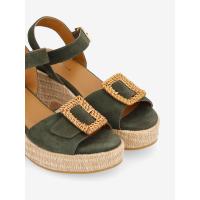 TIHANA BUCKLE W - COWSUEDE - OLIVE