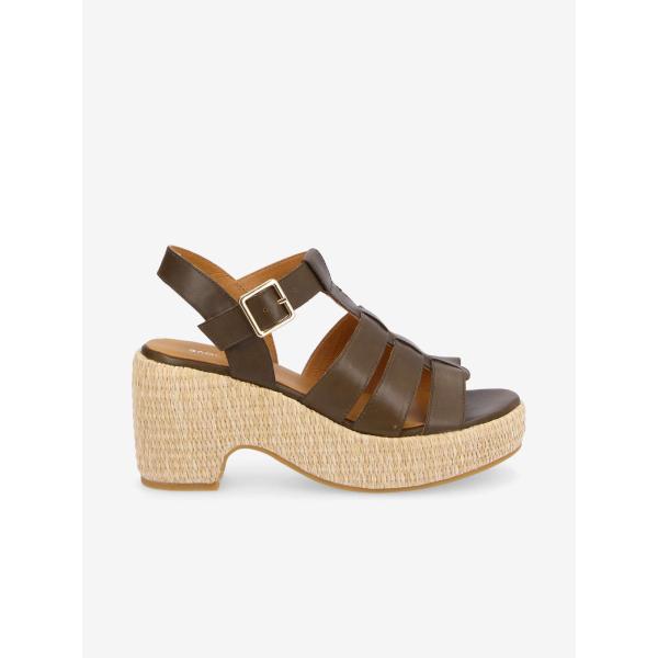 TIHANA SALOME W - CALF - OLIVE