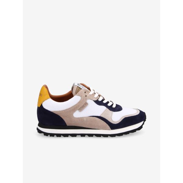 TRAX RUNNER - SUEDE/MESH - DEEP BLUE/OFF WHITE