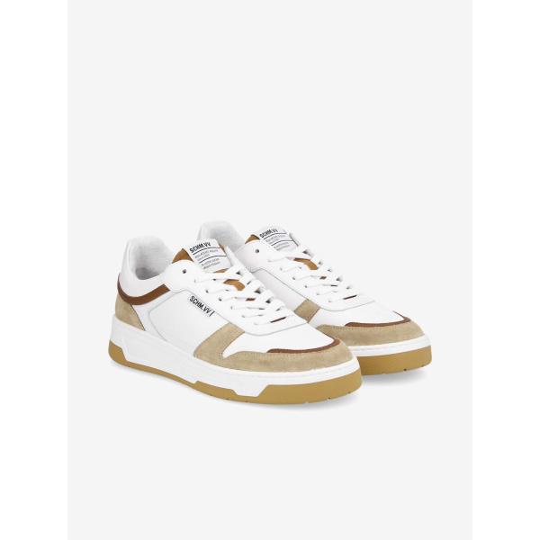SMATCH SNEAKER - NAPPA - WHITE/TABAC