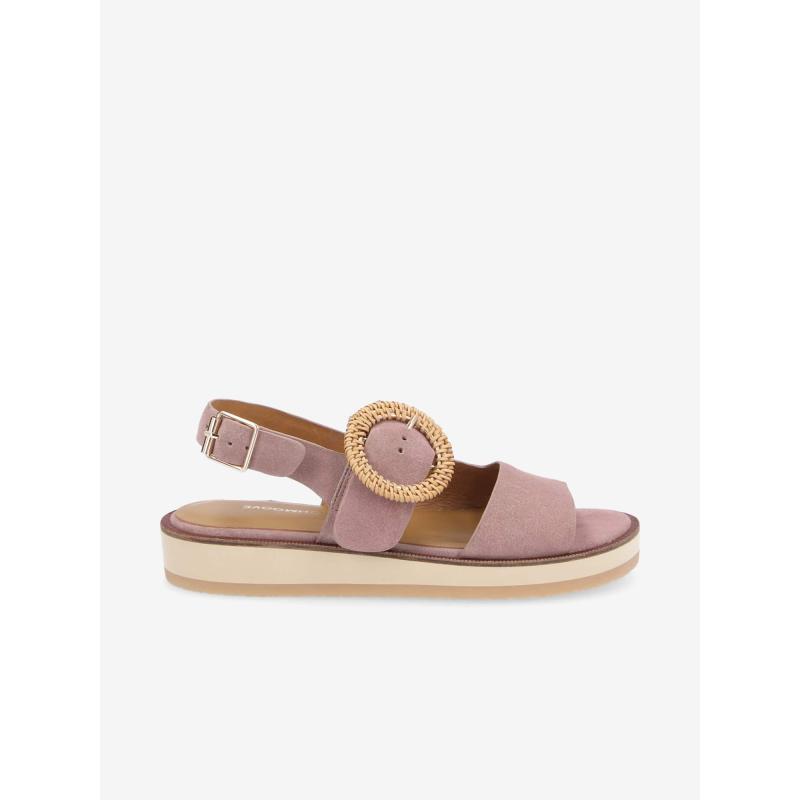 SIGUI SANDALE W - COWSUEDE - OLD PINK
