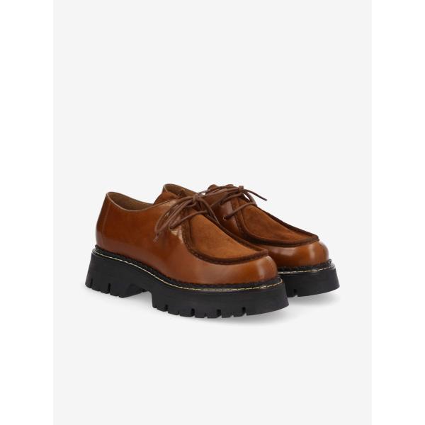 DENIA LACE UP - SERESTA/SUEDE - WHISKY