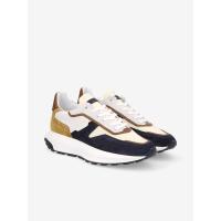 FIRE RUNNER - SUEDE/NAPPA - AZUL/COGNAC