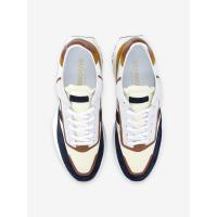 FIRE RUNNER - SUEDE/NAPPA - AZUL/COGNAC