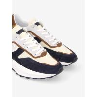 FIRE RUNNER - SUEDE/NAPPA - AZUL/COGNAC