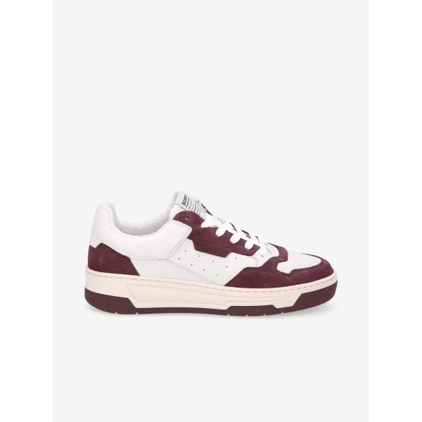 SMATCH NEW TRAINER W - SINTRA/SUEDE - WHITE/BURGUNDY