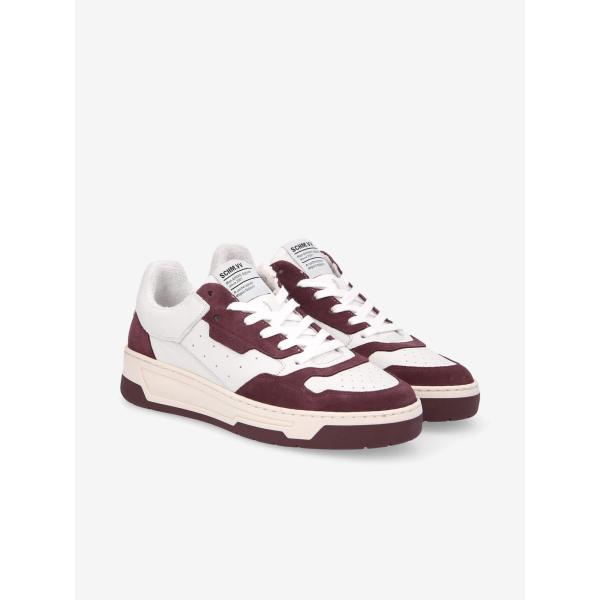 SMATCH NEW TRAINER W - SINTRA/SUEDE - WHITE/BURGUNDY