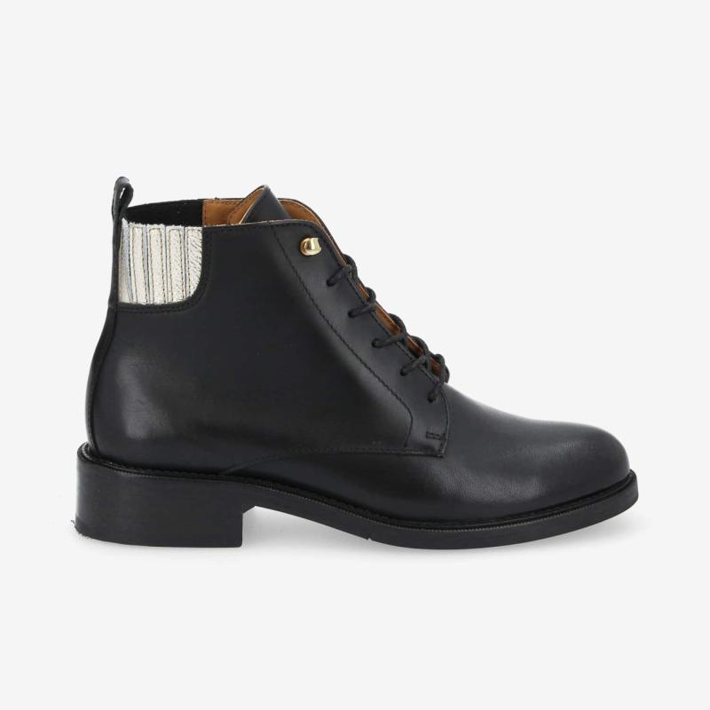 Bottines femme CANDIDE DESERT BOOTS NOIR DORE