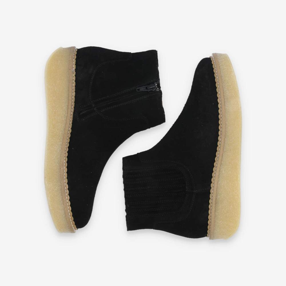 PALLAS ZIP BEETLE W - SUEDE - BLACK PALLAS ZIP BEETLE W - SUEDE - BLACK
