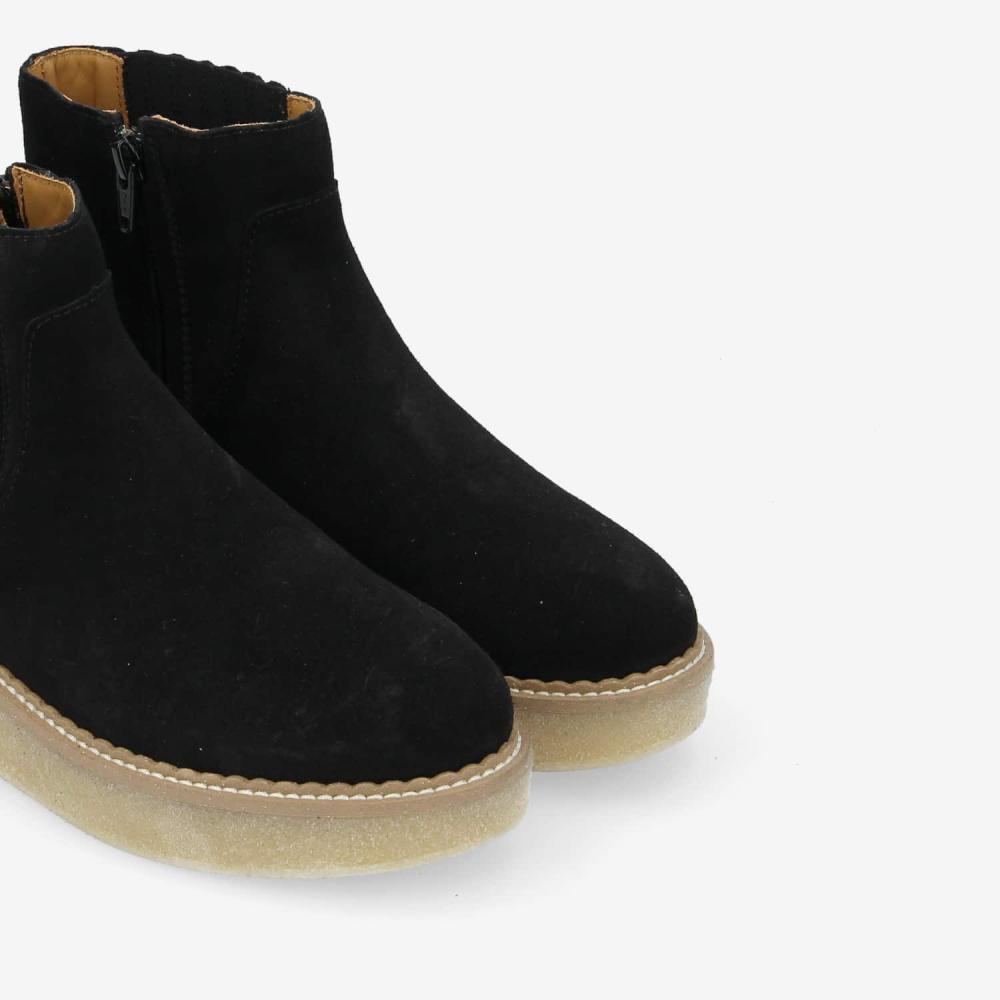 PALLAS ZIP BEETLE W - SUEDE - BLACK PALLAS ZIP BEETLE W - SUEDE - BLACK