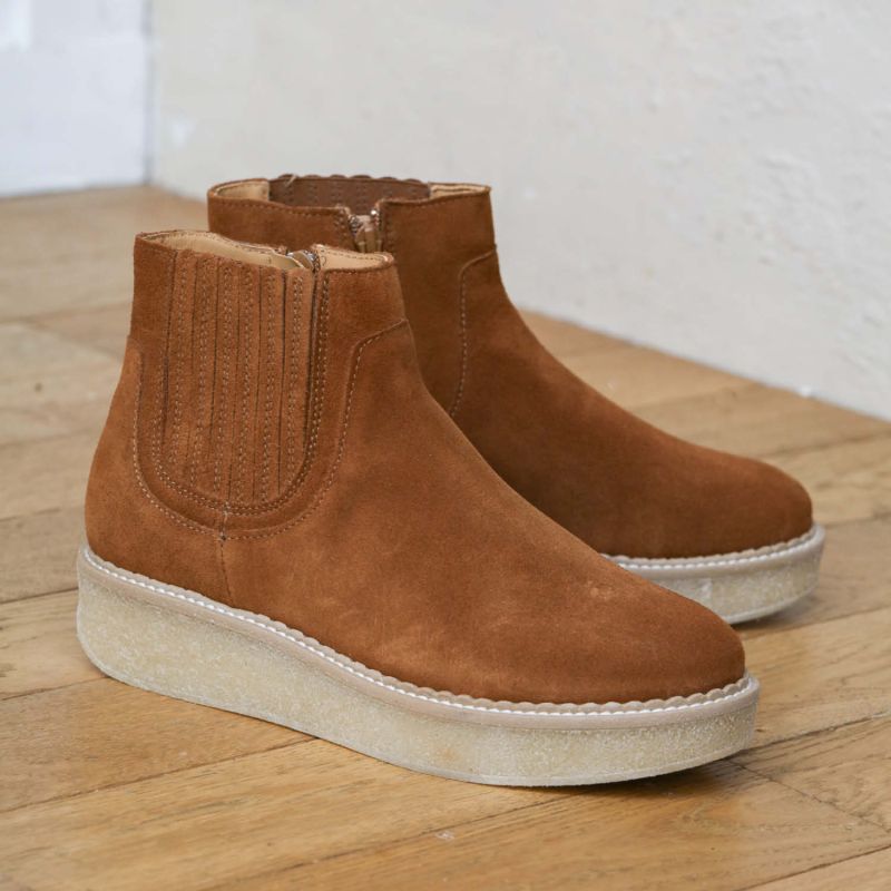 Women s boots PALLAS ZIP BEETLE W CARAMEL