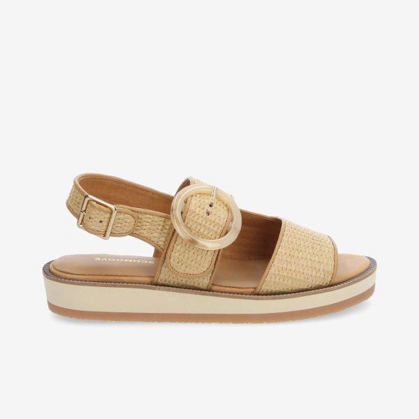 SIGUI SANDALE W - RAFIA - BEIGE