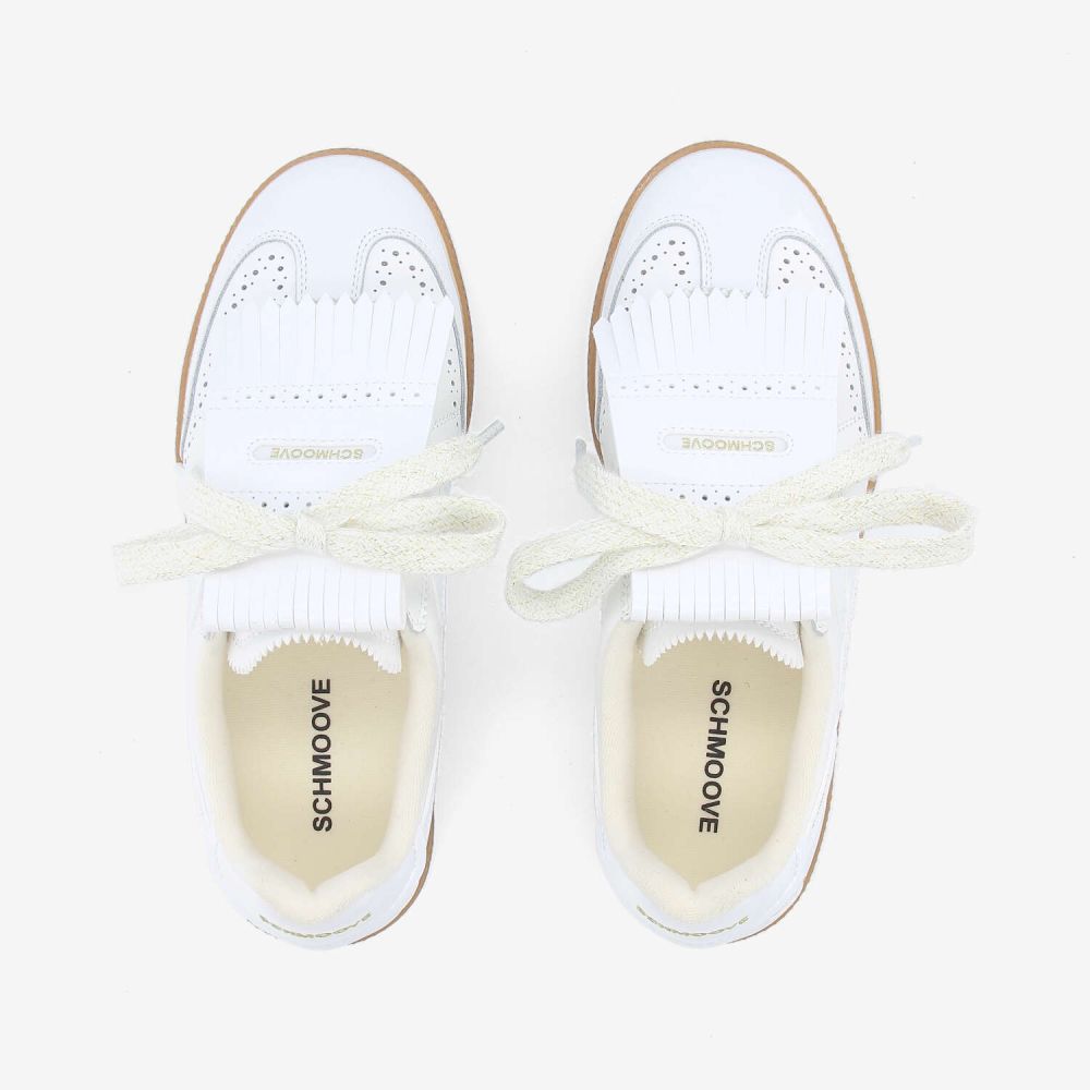 SHEFFIELD GOLF W - NAPPA/PATENT - BLANC