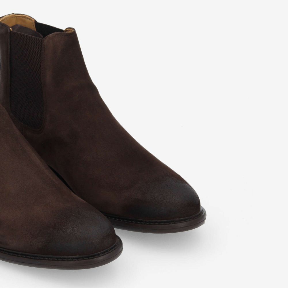 PILOT CHELSEA - SUEDE -MARRON FONCE