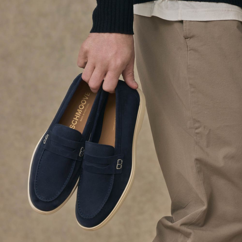 YACHT LOAFER M - SUEDE - BLEU