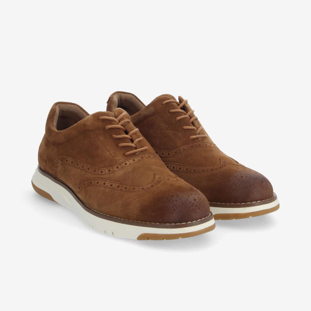 ECHO II BROGUE M - OILY SUEDE - CAMEL ECHO II BROGUE M - OILY SUEDE - CAMEL