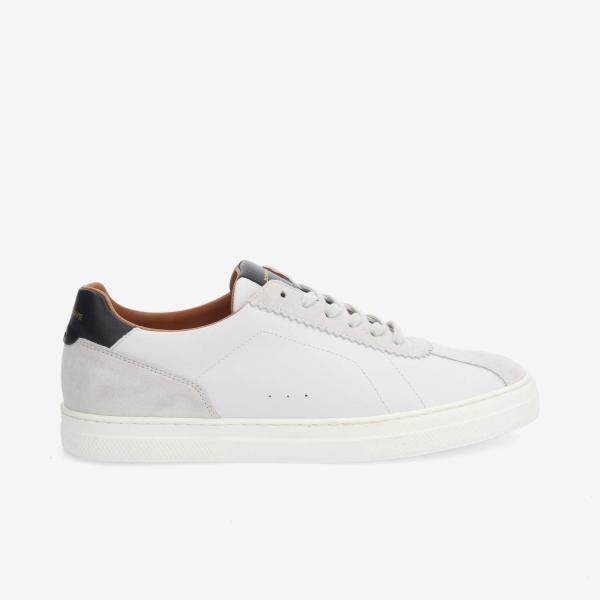 SPARK CLAY T TOE M - NAPPA/SDE/NAPPA - WHITE/OFFWHITE/BLACK